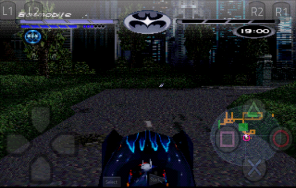 Batman and Robin PSX Drive a Car